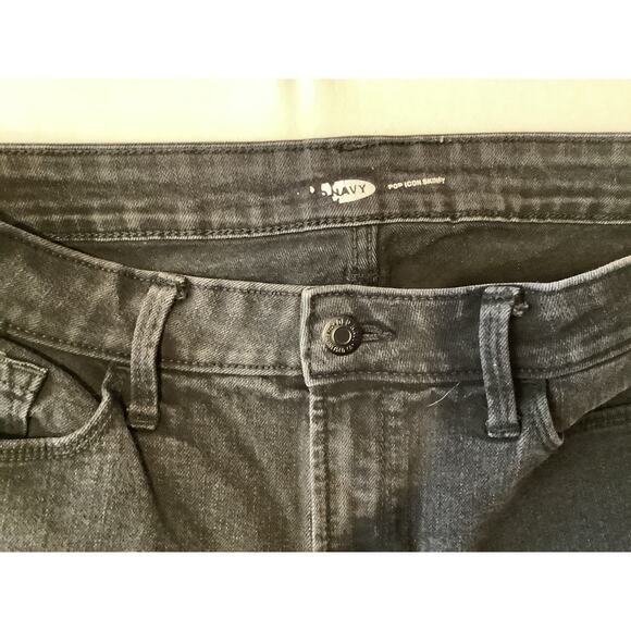Old Navy Women's Pop Icon Skinny Black Jeans Size 10 Tall - Gently Worn -667 - Picture 3 of 10